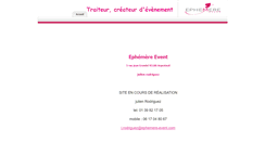Desktop Screenshot of ephemere-event.com